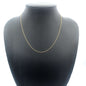 Sterling Silver 14kt Yellow Gold Plated Cable Chain