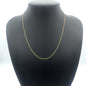 Sterling Silver 14kt Yellow Gold Plated Singapore Chain