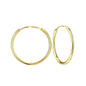 Sterling Silver 14kt Yellow Gold Plated 20mm Hoop Earrings