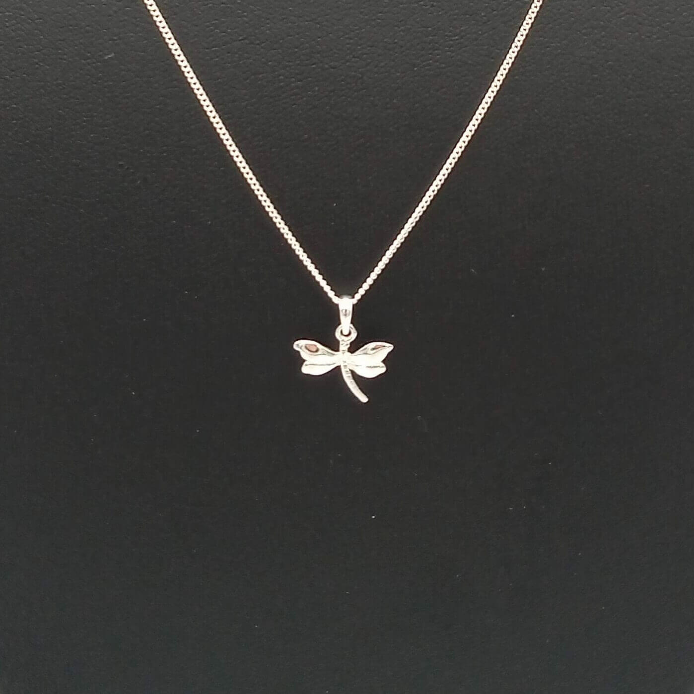 925 Sterling Silver Dragonfly Pendant