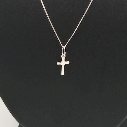 Sterling Silver Small Plain Cross Pendant