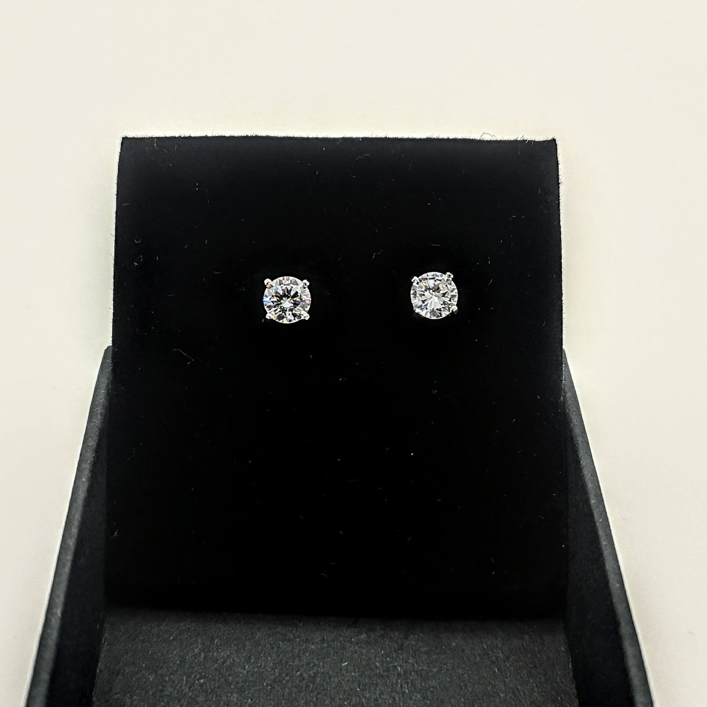 Sterling Silver 5mm Round CZ Stud Earrings