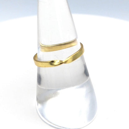 Sterling Silver 14kt Yellow Gold Plated Twist Ring