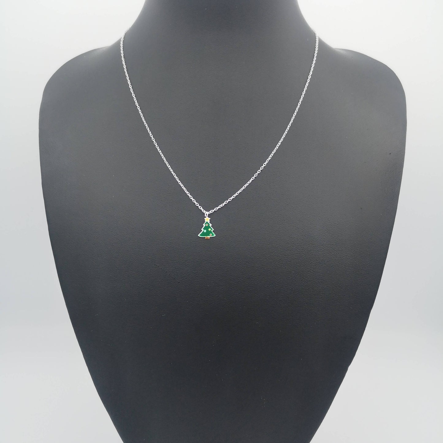 Sterling Silver Christmas Tree Necklace
