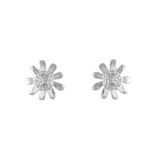 Sterling Silver Flower Stud Earrings