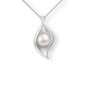 Sterling Silver Freshwater Pearl Shell Pendant
