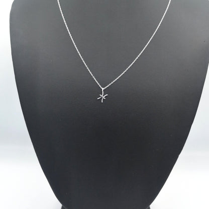Sterling Silver Pisces Zodiac Sign Necklace