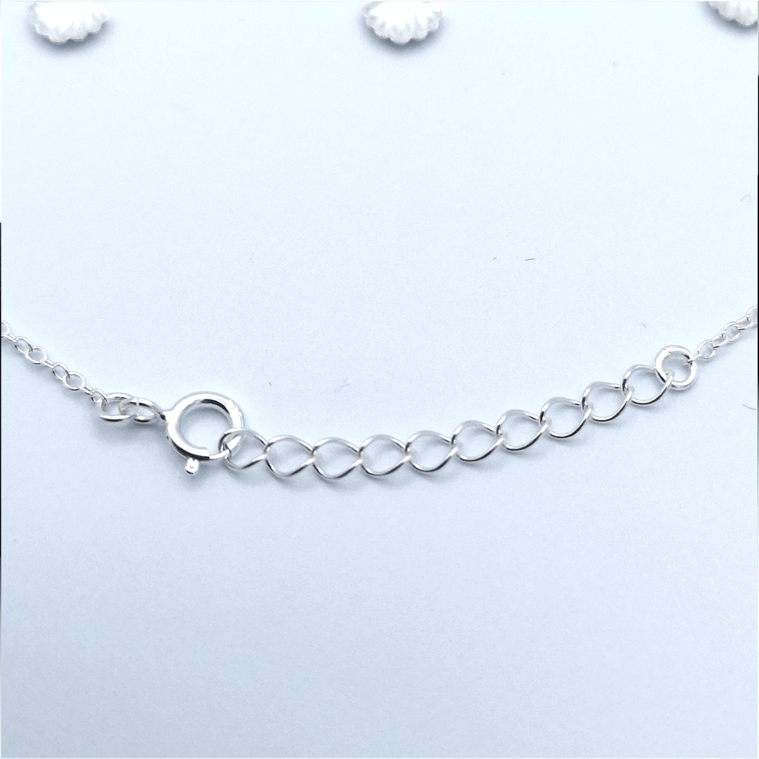 Sterling Silver Shell Charm Anklet
