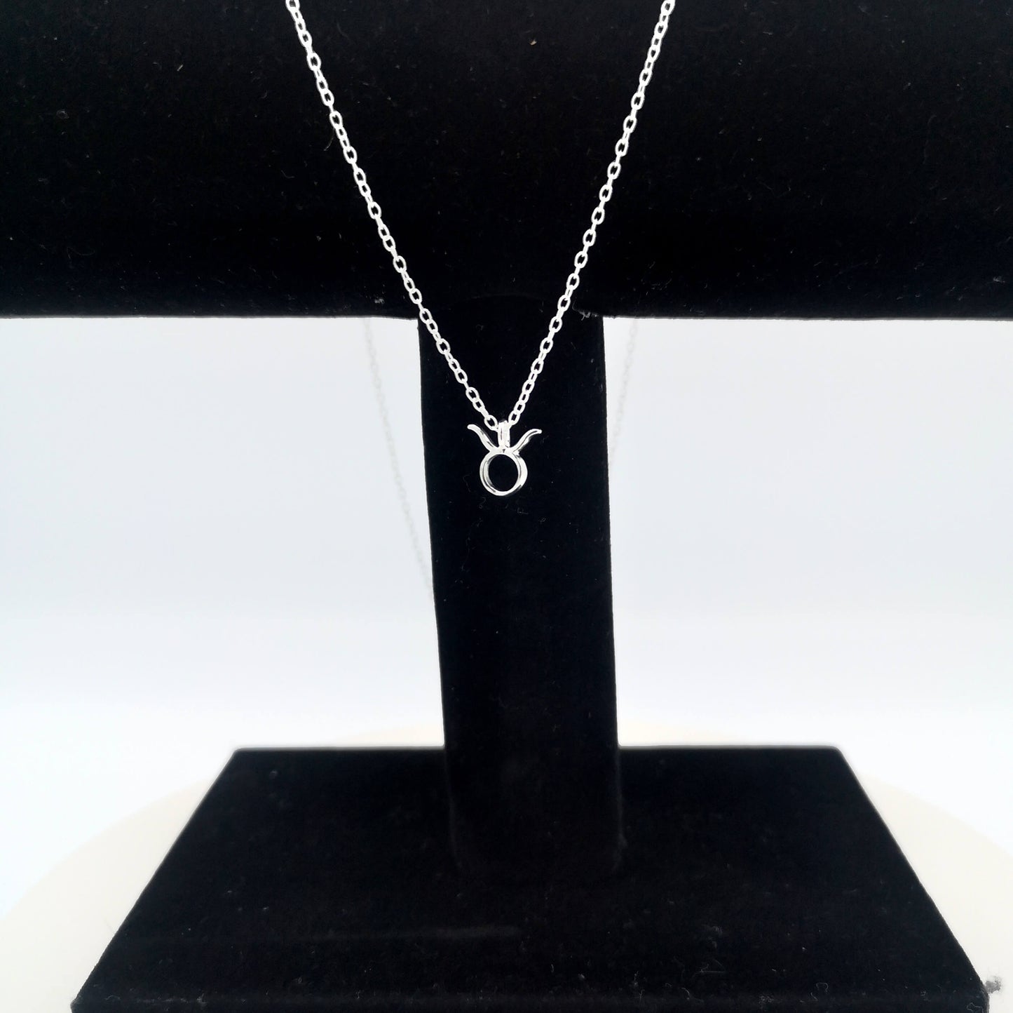 Sterling Silver Taurus Zodiac Sign Necklace