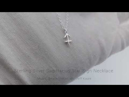 Sterling Silver Sagittarius Zodiac Sign Necklace