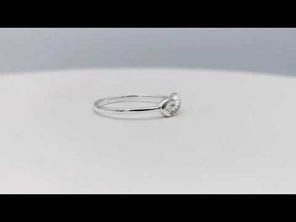 Sterling Silver CZ Infinity Ring