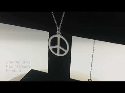 Sterling Silver Peace Pendant
