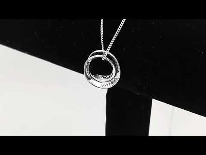 Sterling Silver Mother & Daughter Pendant