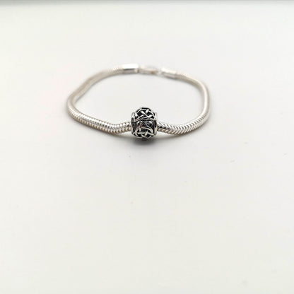 Sterling Silver Celtic Knot Bead Charm
