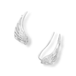 Sterling Silver Angel Wing CZ Ear Climbers