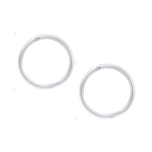 Sterling Silver 14mm Sleeper Earrings